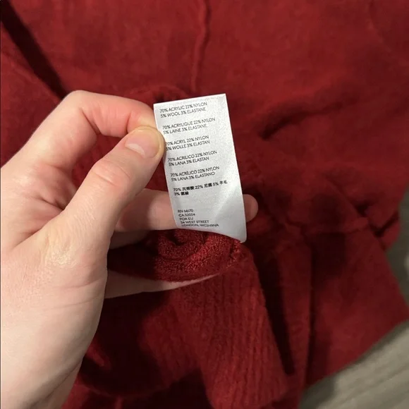 Free People Eucalyptus Cardigan — 5% Wool — Brick Red Heather - Picture 9 of 10